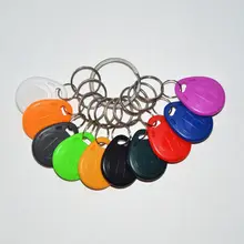 5/10 pces em4305 cópia regravável reescrever em id keyfobs rfid tag chaveiro cartão 125 khz proximidade token acesso duplicado