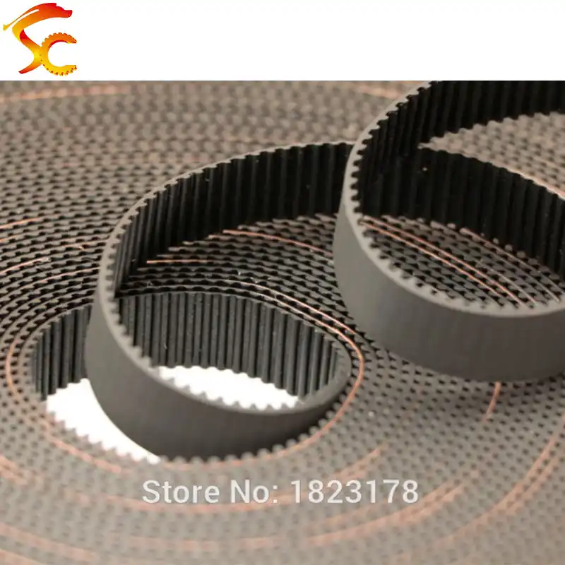 POWGE GATES GT2 LL 2GT RF 2GT Open Synchronous Timing belt width 6/9/10/12mm Rubber Low dust low