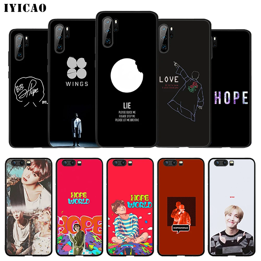 Мягкий чехол IYICAO J-hope J hope для huawei P30 P20 P10 P9 P8 P Smart Z Plus 2019 Lite Pro 2018 2017 2016 TPU |