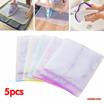 

5Pcs High Temperature Resistance Ironing Scorch Heat Insulation Pad Mat Household Ran Color