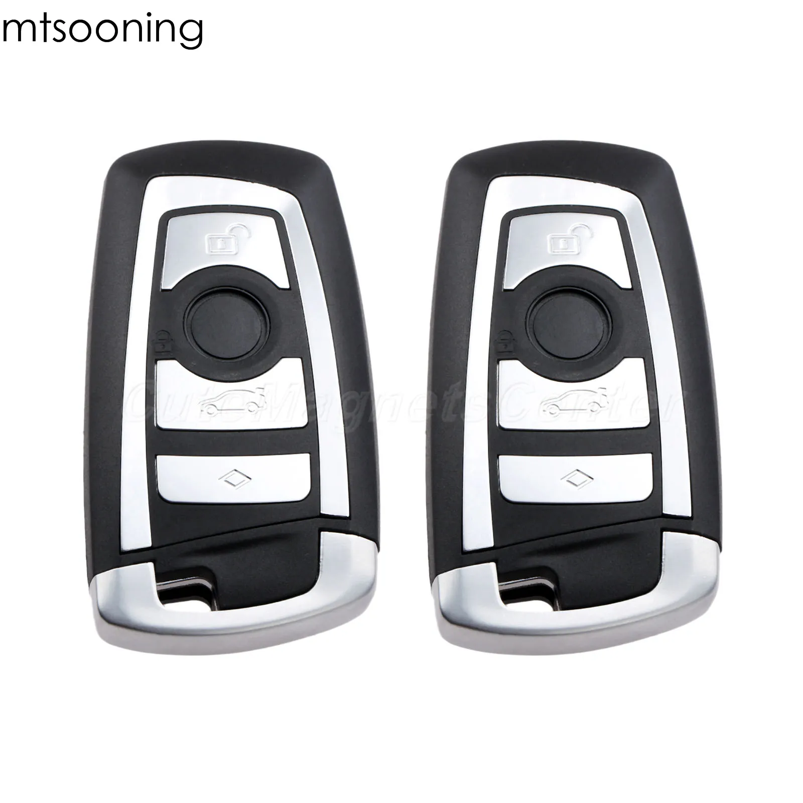 Mtsooning 2pcs 4 Buttons 315mhz Car Remote Key For Auto Vehichle Alarm