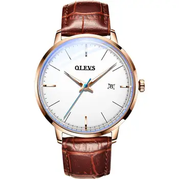 

Mechanical watch automatic multifunctional leather trend simple men's watch waterproof luminous calendar