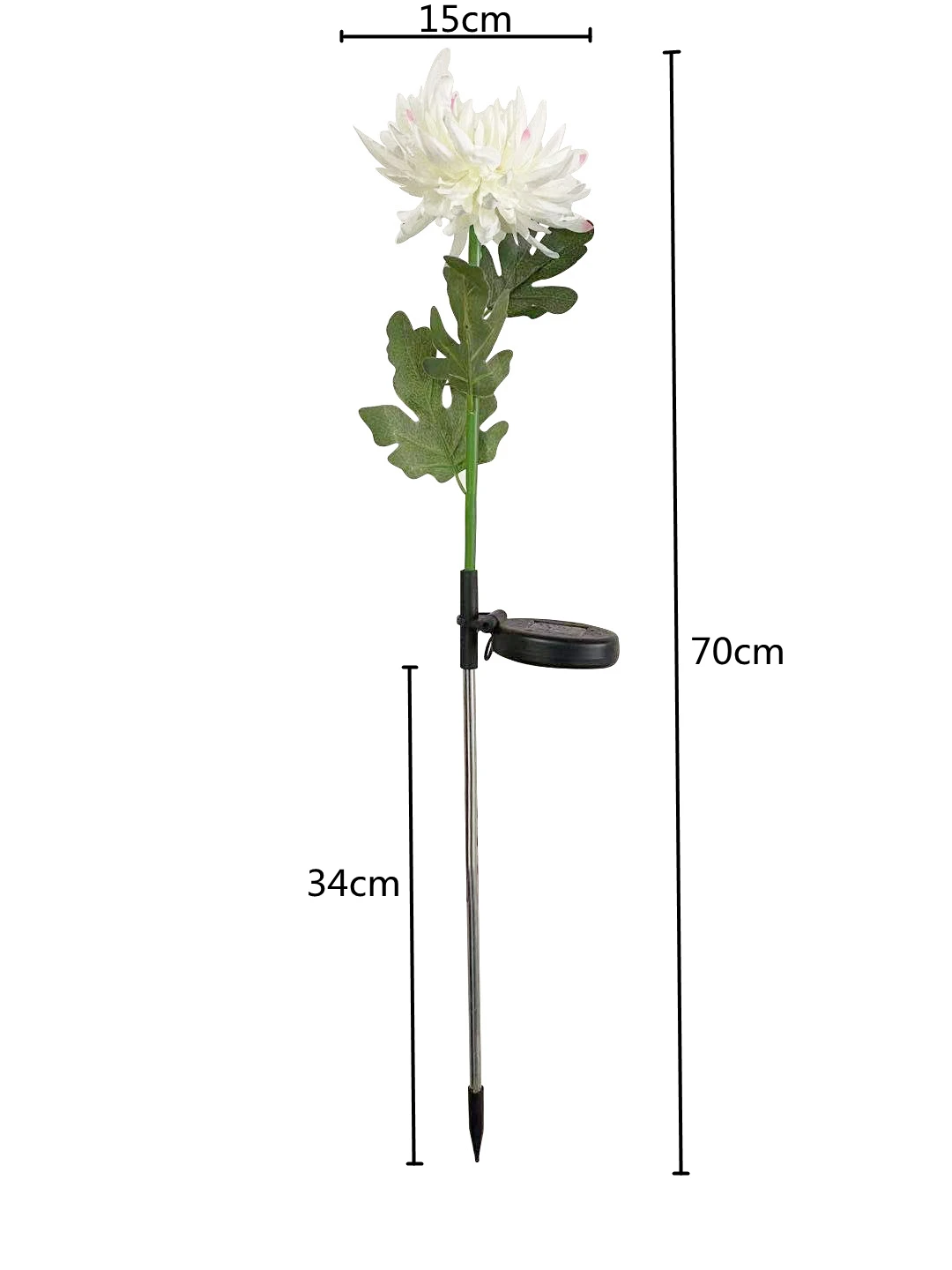 Solar-Powered LED Flower Garden Lights - Waterproof Decorative Pathway Lamps