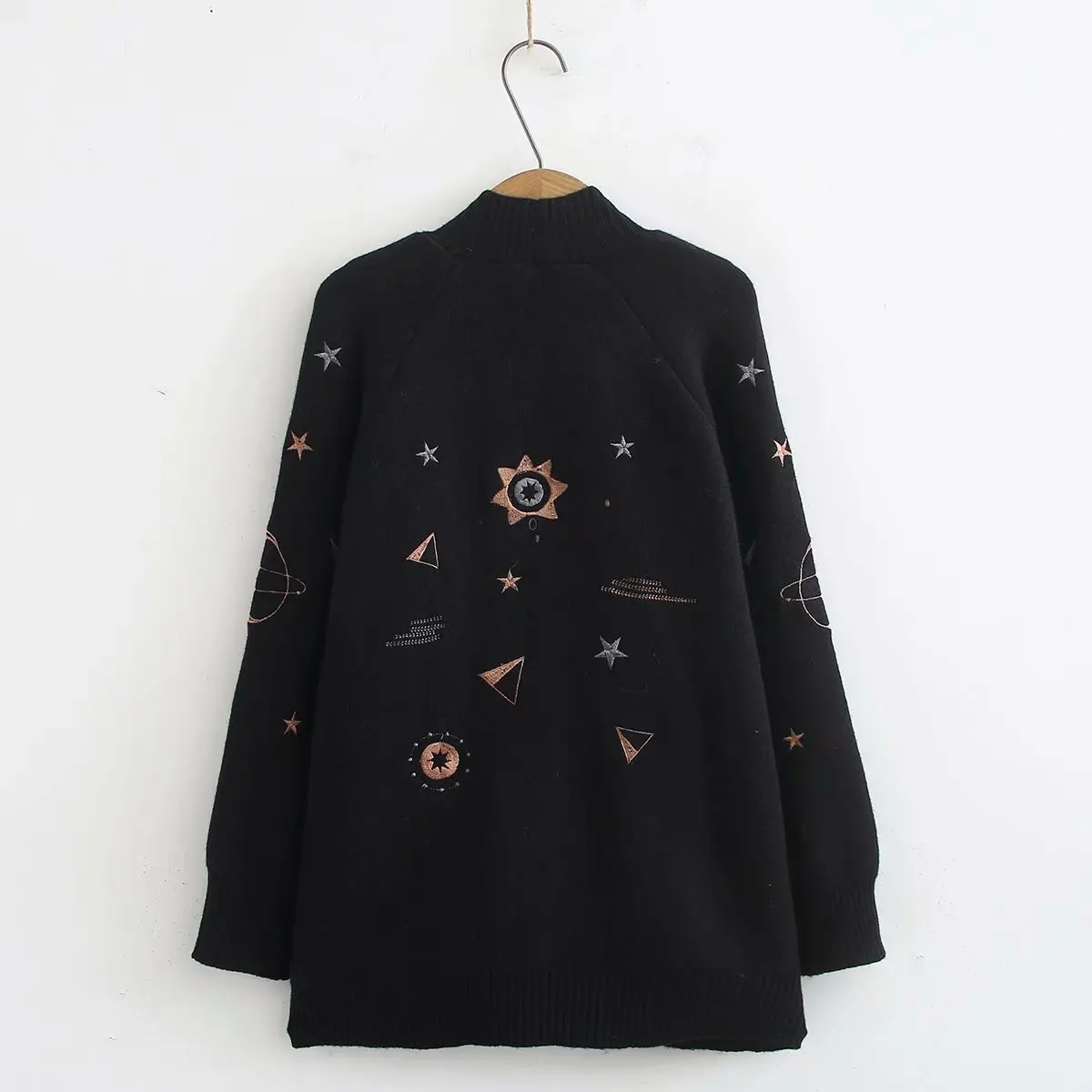 Women Clothes Autumn and Winter Clothes Women Fashion Embroidery Cardigan Women Sweater Women Casaco Feminino