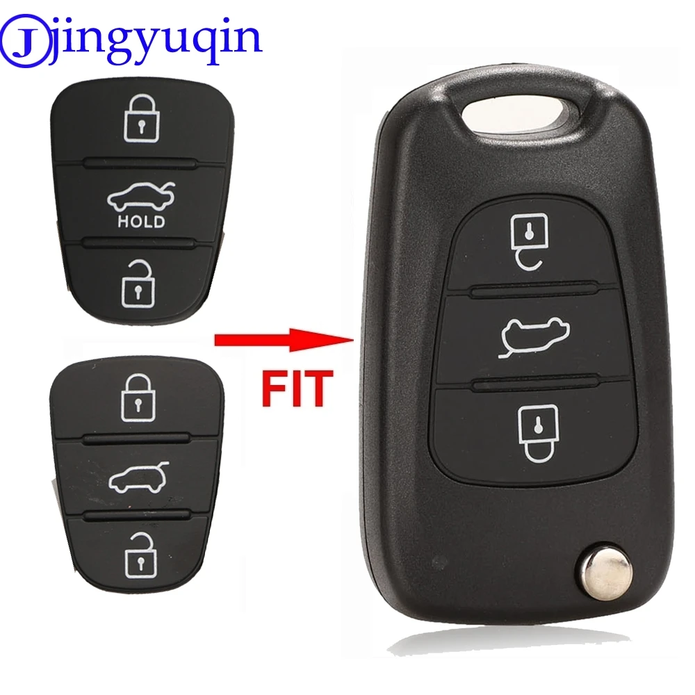 Jingyuqin Новый Сменный резиновый чехол для Hyundai I30 IX35 Kia K2 K5|for hyundai key|shell replacementshell kia |