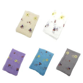 

Women Fashion Concise Flower Printed Lightweight Sunscreen Breathable Shawl Beach Style Scarf