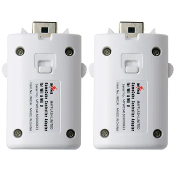 

2pcs/box Gamecube Accessory Converter Stable Dual Pack White Controller Adapter Portable Handle Professional Easy Use For U