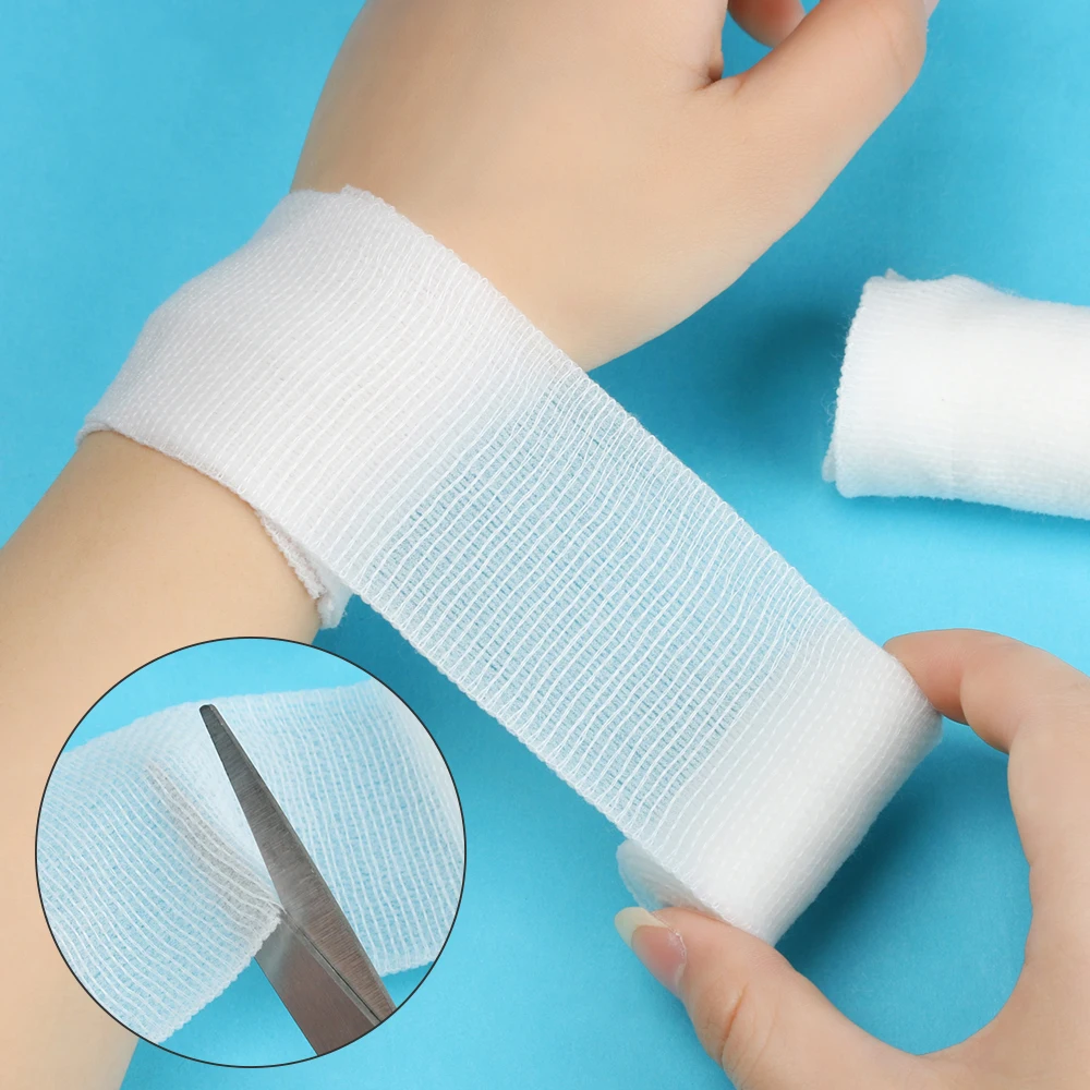 5 uds venda médica primera ayuda vendaje adhesivo mano banda para pierna adhesivo elástico banda de la muñeca Protección deportiva vendaje