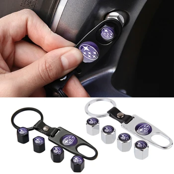 

Wrench Car Valve Caps for For Subaru STI Impreza Legacy WRX Outback Forester BRZ XV Robin Carburetor Auto Keychain Cap Wheel