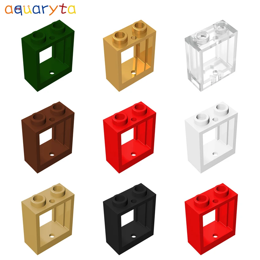 

Aquaryta 30pcs Building Blocks Parts 1x2x2 Window Frame Compatible 60592 DIY Assembles Educational Particles Toys Gift for Child