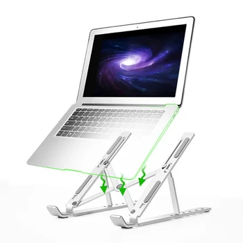 

Folding Laptop Stand Aluminum Cooling Adjustable Desk Stand Tablet Holder laptop support in bed