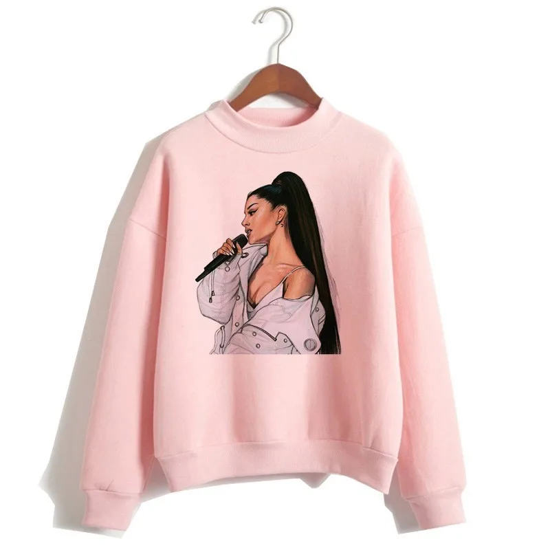 P1852J-pink Ariana Grande, толстовка, без слез, для плача, женская, с мультяшным принтом, Harajuku God Is A Woman, толстовки, пуловер, Теплые Топы - Color: P1852J-pink