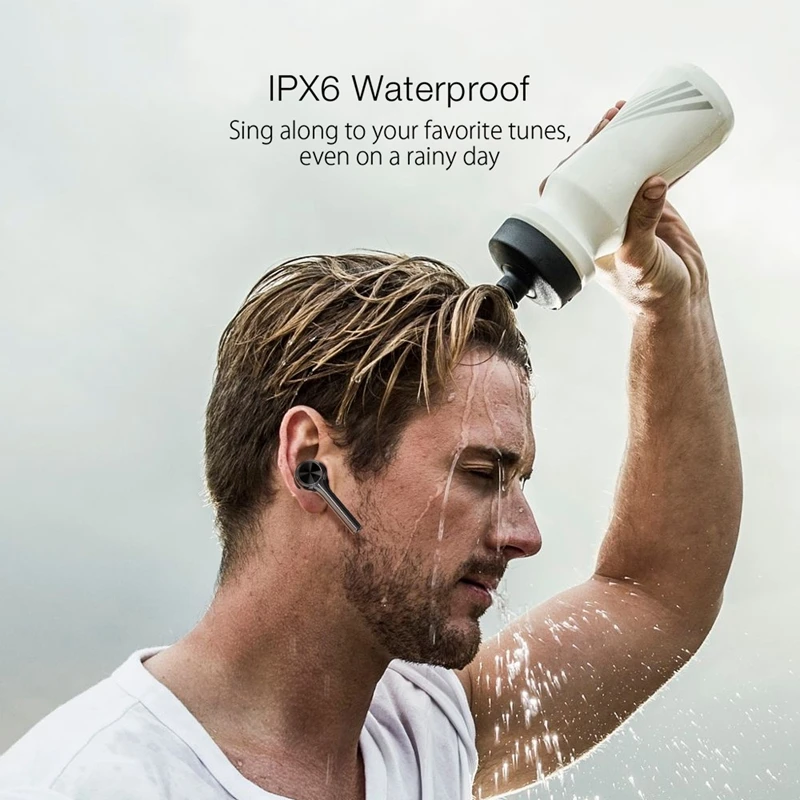 BlitzWolf BW-FYE6 наушники-вкладыши TWS bluetooth 5,0 Беспроводной наушники Graphene цифровой Дисплей сенсорный Управление двусторонний вызов наушники гарнитура