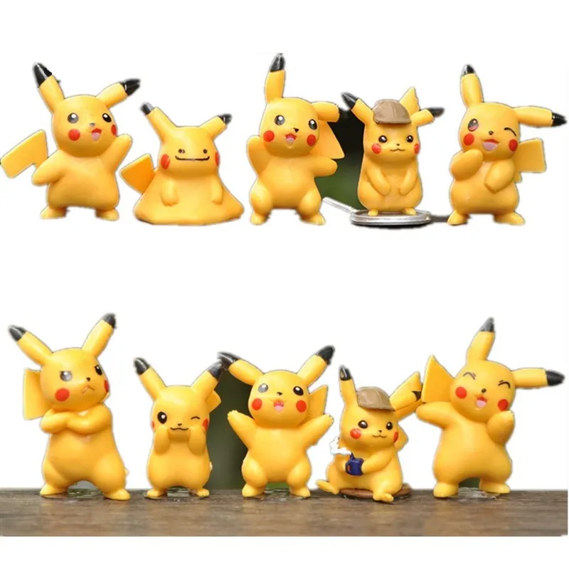 

10Pcs/set Mini Anime dolls Set Children gift toy Cute Cartoon Anime Movie Cartoon Plastic Pvc Japanese Kawaii Anime Toy