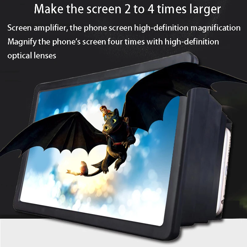 Новинка подставка для смартфона 3D экран увеличитель экрана телескопическое