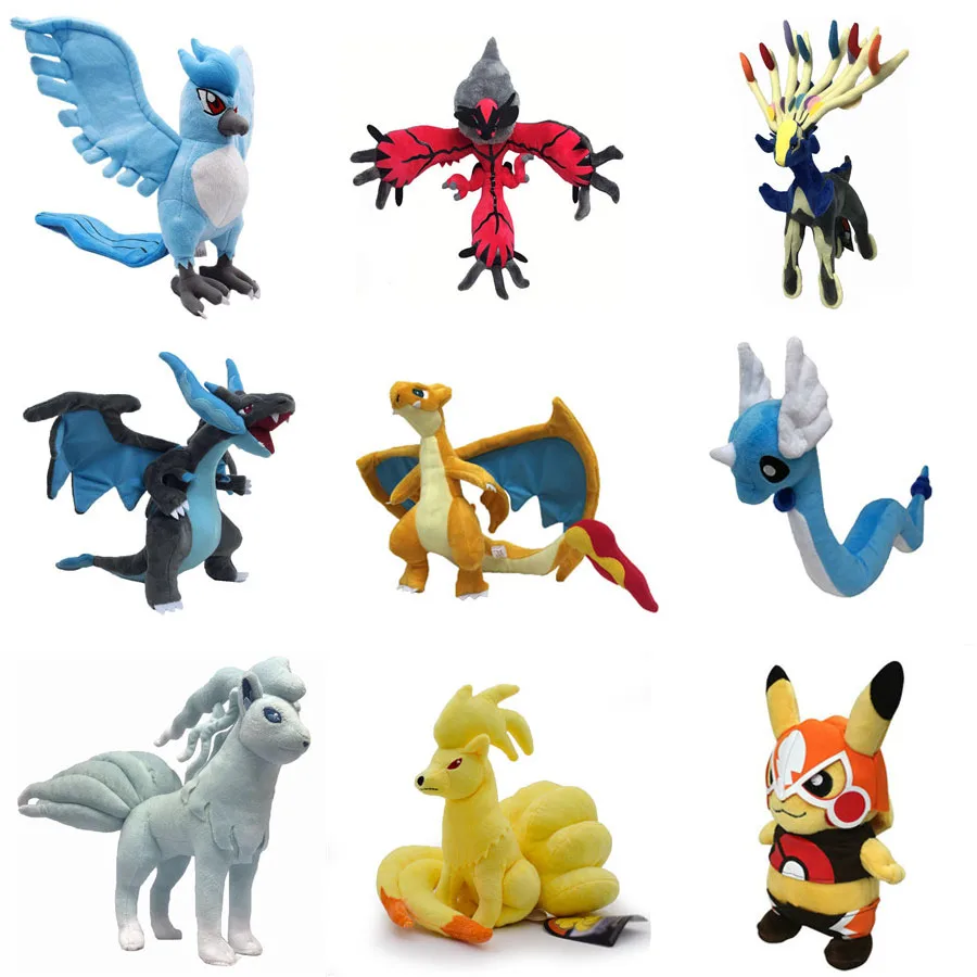 Takara Tomy аниме Charizard Ninetales Articuno плюшевые мягкие куклы Подарки для детей мягкая игрушка покемон