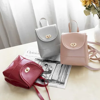 

Mini Backpack Women Leather Crossbody Shoulder Bags Multi-Function Small Back pack Famous Brand Bagpack for Teenage Girls Kids