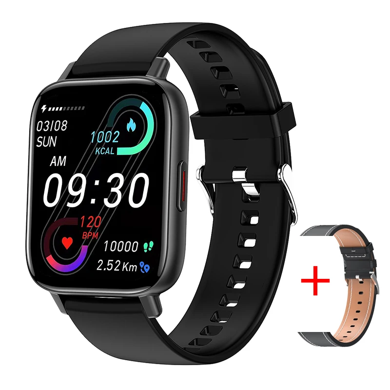 2021 New Smart Watch Men 1.69 inch Screen Bluetooth Answer/Dial Call Custom Dial 24 Hours Heart Rate Tracker Women Smartwatch 