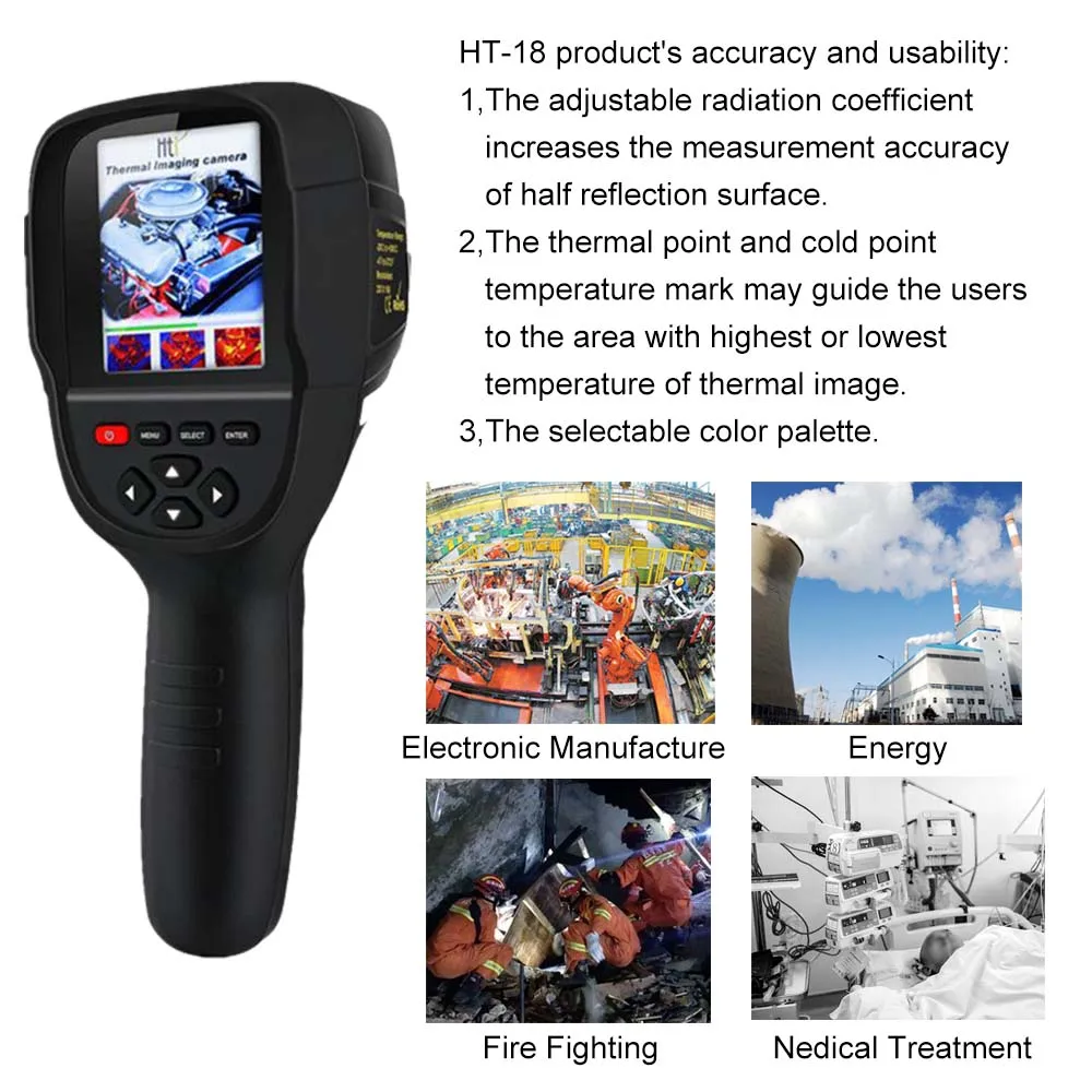 Промышленный профессиональный ручной тепловой imagerHT 18/HT 19enhanced детали для