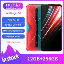 Глобальная версия Nubia Red Magic 5G мобильный телефон 6,65 дюймов 12 Гб 256 ГБ Snapdragon 865 NFC игровой телефон WIFI 6 Android 10