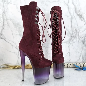

Leecabe 20CM/8inches Pole dancing shoes High Heel platform Pole Dance boot