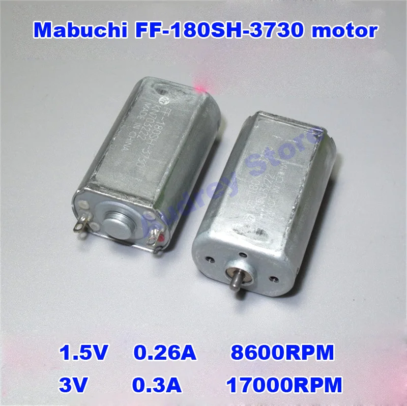 Mabuchi FF 180SH Миниатюрный Высокоскоростной двигатель 1 5 V 3V 0 26 A 8600RPM DIY инструмент для