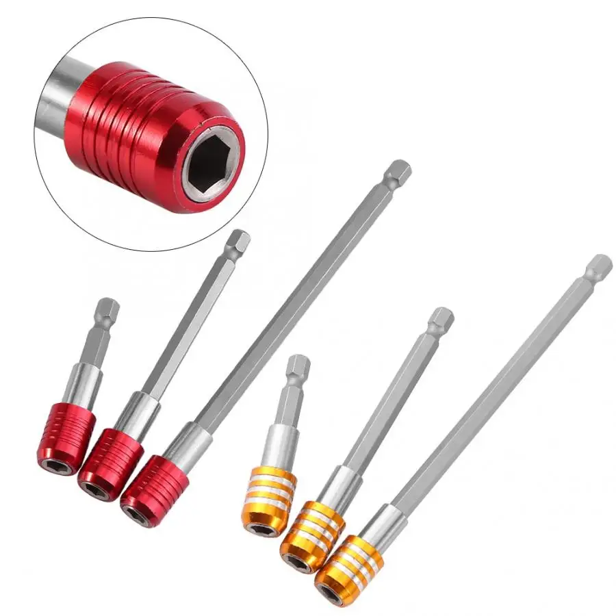 3pcs Magnetic Screwdriver Bit Holder Extension Bar 60/100/150mm fr 1/4" Hex Bits | Инструменты