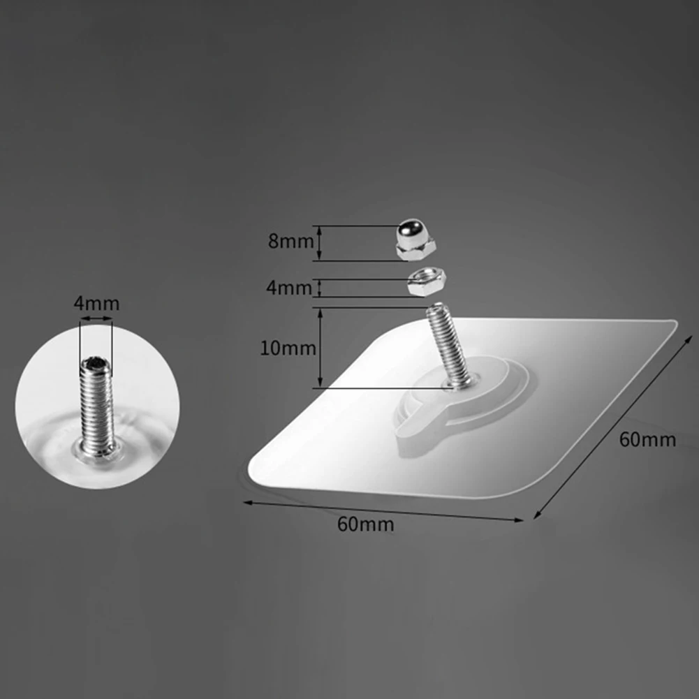 1 pcs No Punch Strong Adhesive PVC Wall Hook Screw Kitchen Bathroom Bracket Fixed Nail Hot Unique