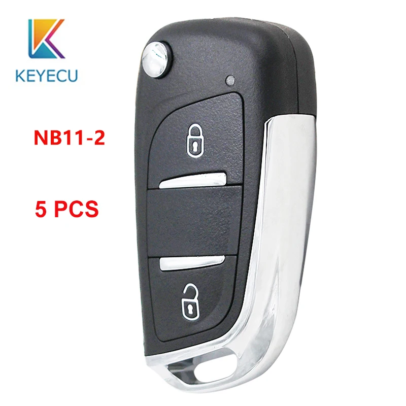 KEYECU 5 шт. KEYDIY универсальные KD пульты 2 кнопки nb-серии для KD900 KD900+ URG200+ KD-X2 NB11-2