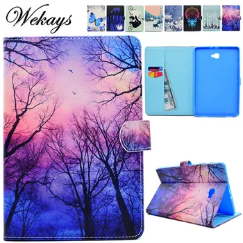 

Wekays For Samsung Tab A6 10.1 Flower Leather Case sFor Samsung Galaxy Tab A6 A 6 2016 10.1 T585 T580 T580N Tablet Cover Cases