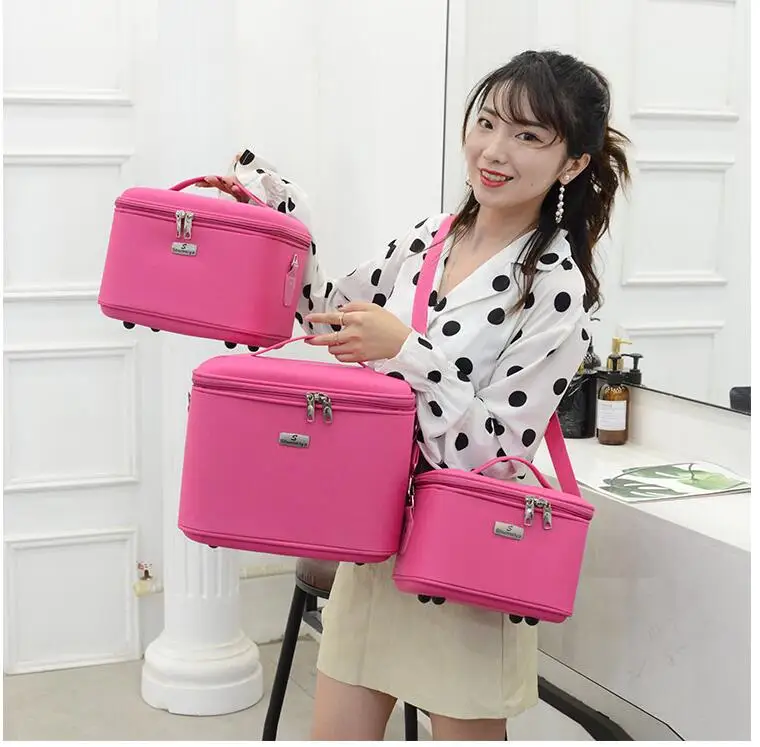 Makeup Organizer Women Toiletry Cosmetic Bag Women cosmetic box suitcase Makeup Case Storage Suitcase for make up organizer 4
