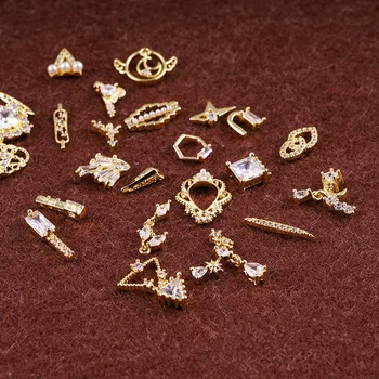 

High Quality New Zircon Collection Ultra Flash Fashion Zircon Collection Nail Art 3D Charm DIY Nail Art Ornament Decoration