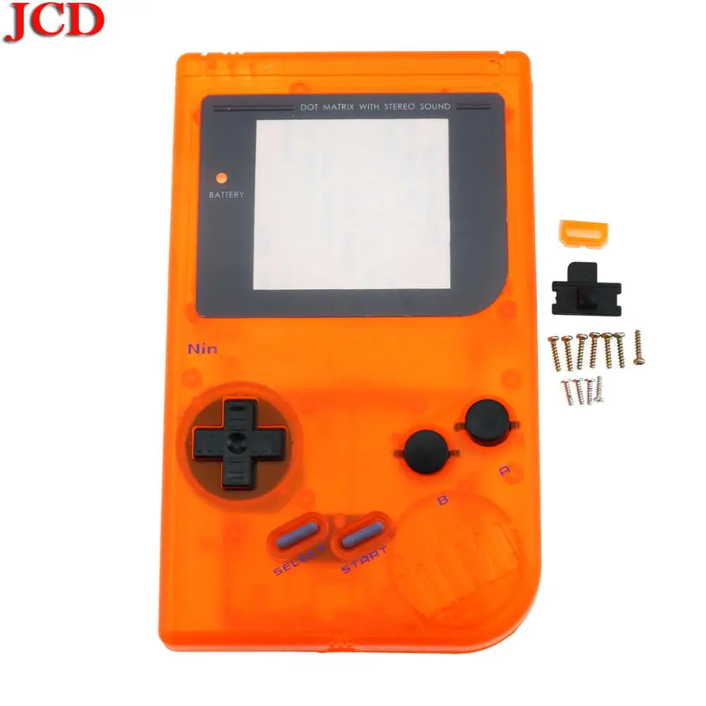 JCD прозрачный для Gameboy Классический OEM полный корпус оболочка чехол для nintendo Замена Полный Комплект Корпус для GB DMG GBO