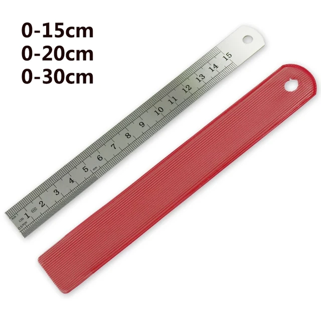 STONEGO Stainless Steel Ruler, 6, 8, 12, 16, 20 Inch Metal Rulers, With  High Precision Graduation Line Double-Sided Scale - AliExpress