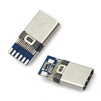 

5pcs Type C Male Plug USB 3.1 DIY Solder Cable Socket Data Charging Adapter