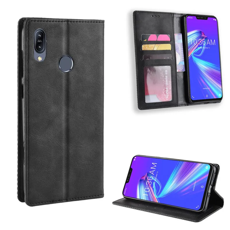 Чехол для Asus Zenfone Max M2 ZB633KL чехол X01AD флип телефона из искусственной кожи ZB ZB633 633