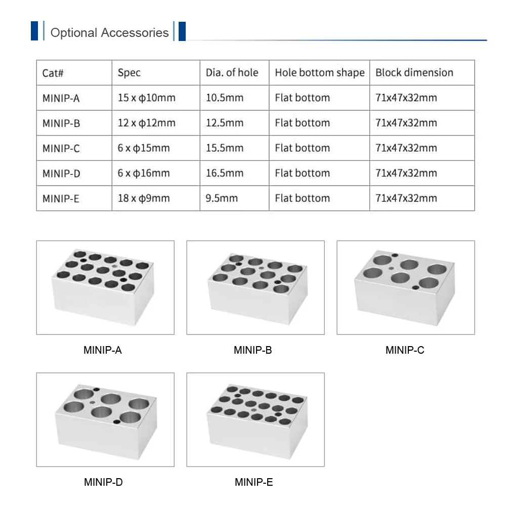 US $330.00 MINIB100P Laboratory Mini Digital Biological Indicator Incubator LED Display Exchangeable Blocks