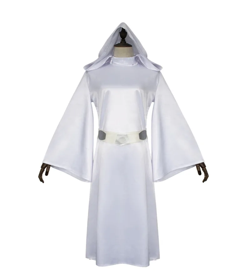 IV-VI костюмы Alderaan princess Leia Organa Solo для косплея Leia Organa, белое платье, костюм на Хэллоуин
