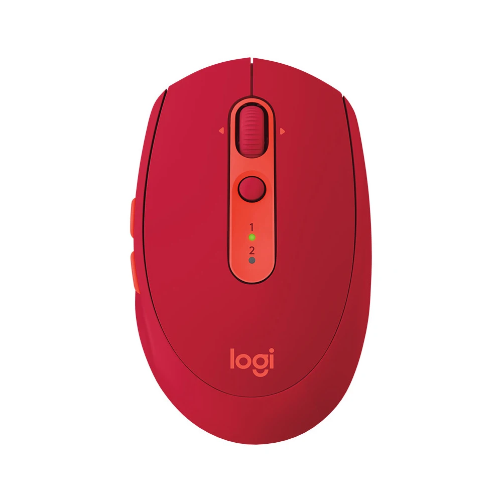 Беспроводная мышь logitech M585 с Bluetooth, многозадачная мышь с изогнутым дизайном, сверхточная прокрутка, мышь для Windows, мышь для Mac - Цвет: Red
