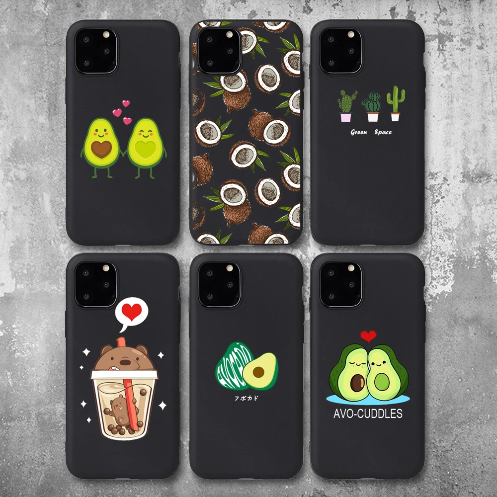 

For iphone 8 Case Soft TPU Phone Case Green Space Lovers Cover For Apple iPhone 6 6s 7 8 Plus XR X XS 11 Pro Max Cases