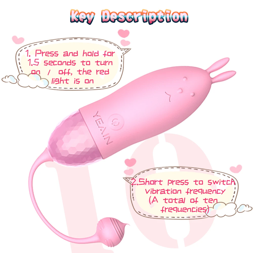 Leistungsstarker Kugelvibrator, Klitorisvibrator mit 10 Modi, tragbarer Mini-Taschenstimulator, G-Punkt-Klitoris_voghion.com