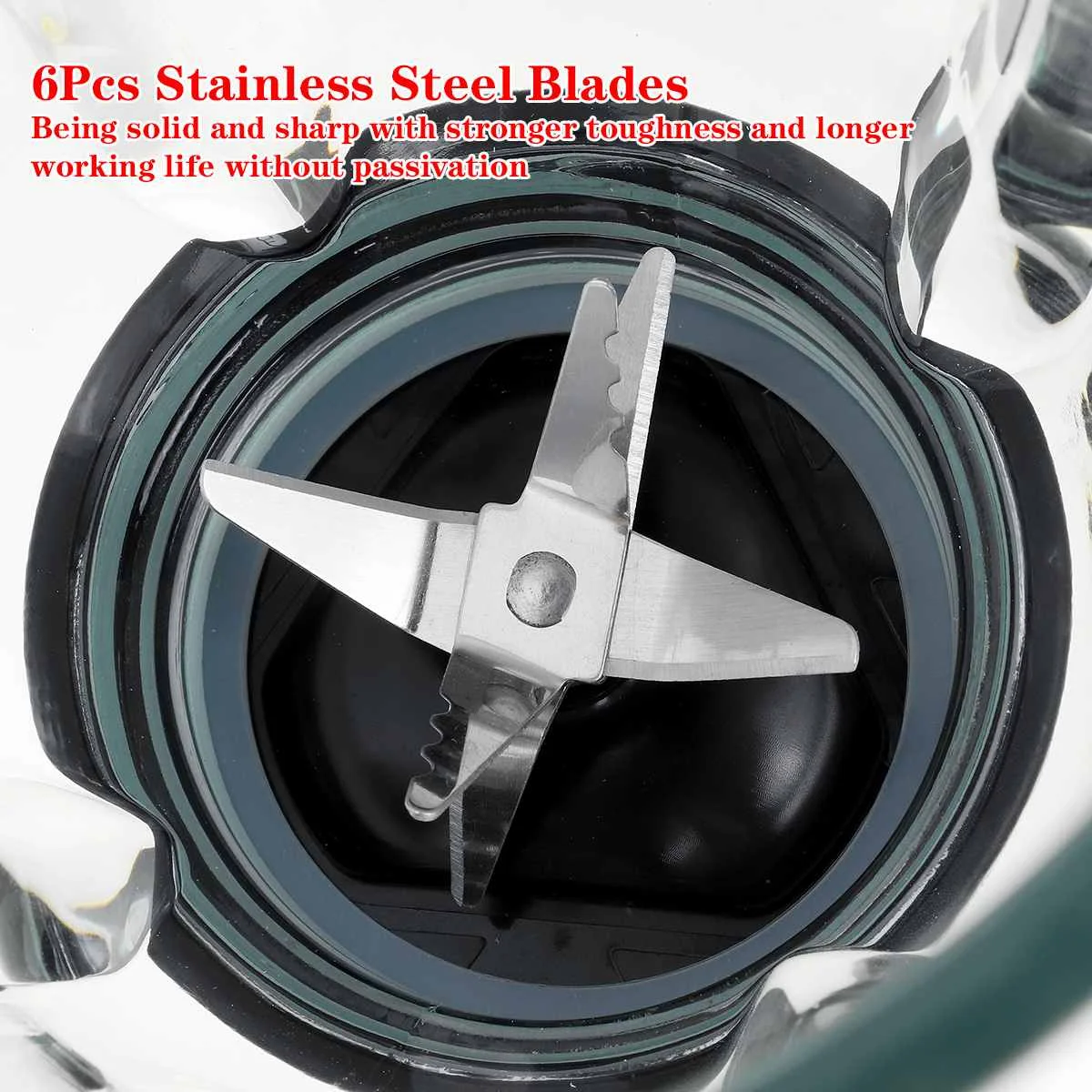 SOKANY 1500ML 2 In 1 High Power Household Blender Mixer Meat Vegetables Fruits Grinder Food Juice Processor Glass Jar