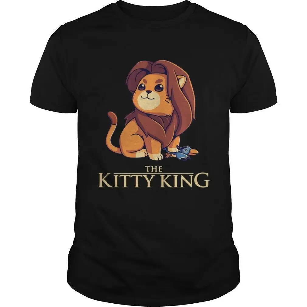 The Kitty King Lion T-Shirts Cotton M-3XL US Men's Clothing Trend 2019 |