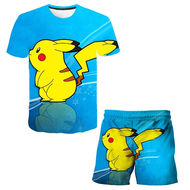 2022 New Children Sets Summer 3D Cartoon Suits Cute girl T Shirt Boys Girls Top + shorts 2pcs Sets Children Fashion Sets 4-14 Y TZ-6810