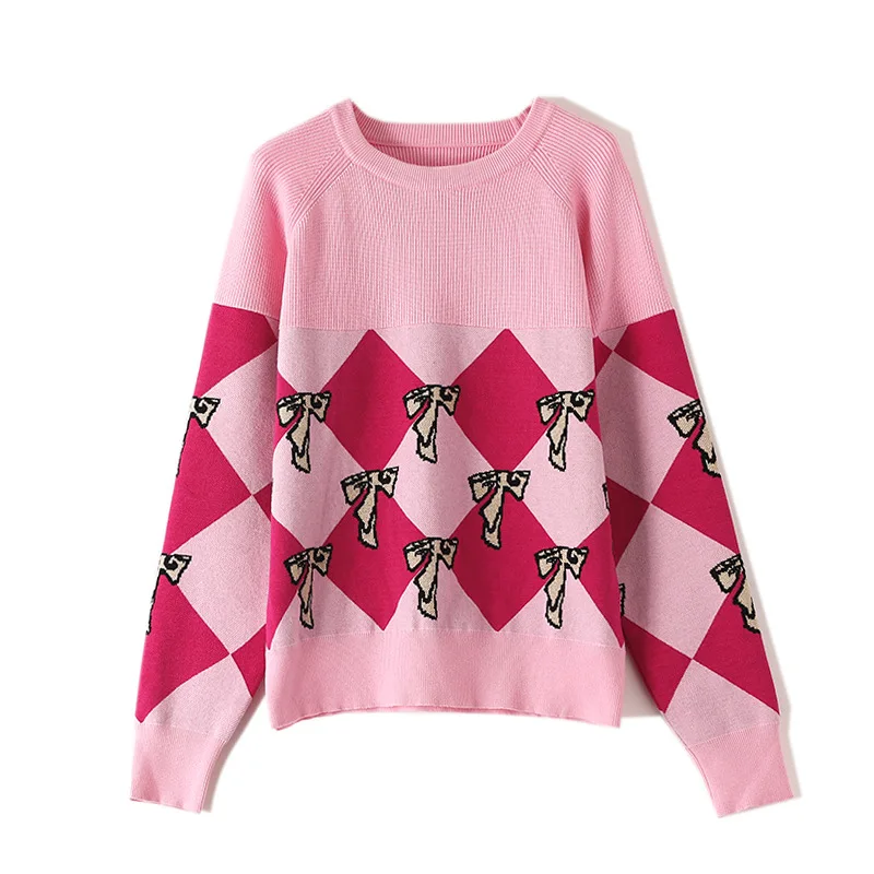 Roupas femininas женские пуловеры розовый свитер Джемперы карамельного цвета Harajuku шик Pull Femme C-469 - Цвет: Розовый