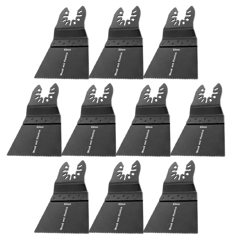

Blade Oscillating Tool 10pcs Accessories 65mm For Wood Plastic Plasterboard Black Industrial