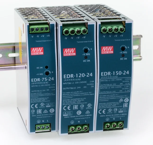MEAN WELL EDR-75 120 150 12V 24V 48 V meanwell 12 24 Одиночный выходной импульсный источник питания |