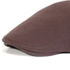 Cotton Newsboy Caps Men Women Hat Soft Casual Beret Solid Unisex Retro Hat Driver Flat Cap The waiter Cap 5