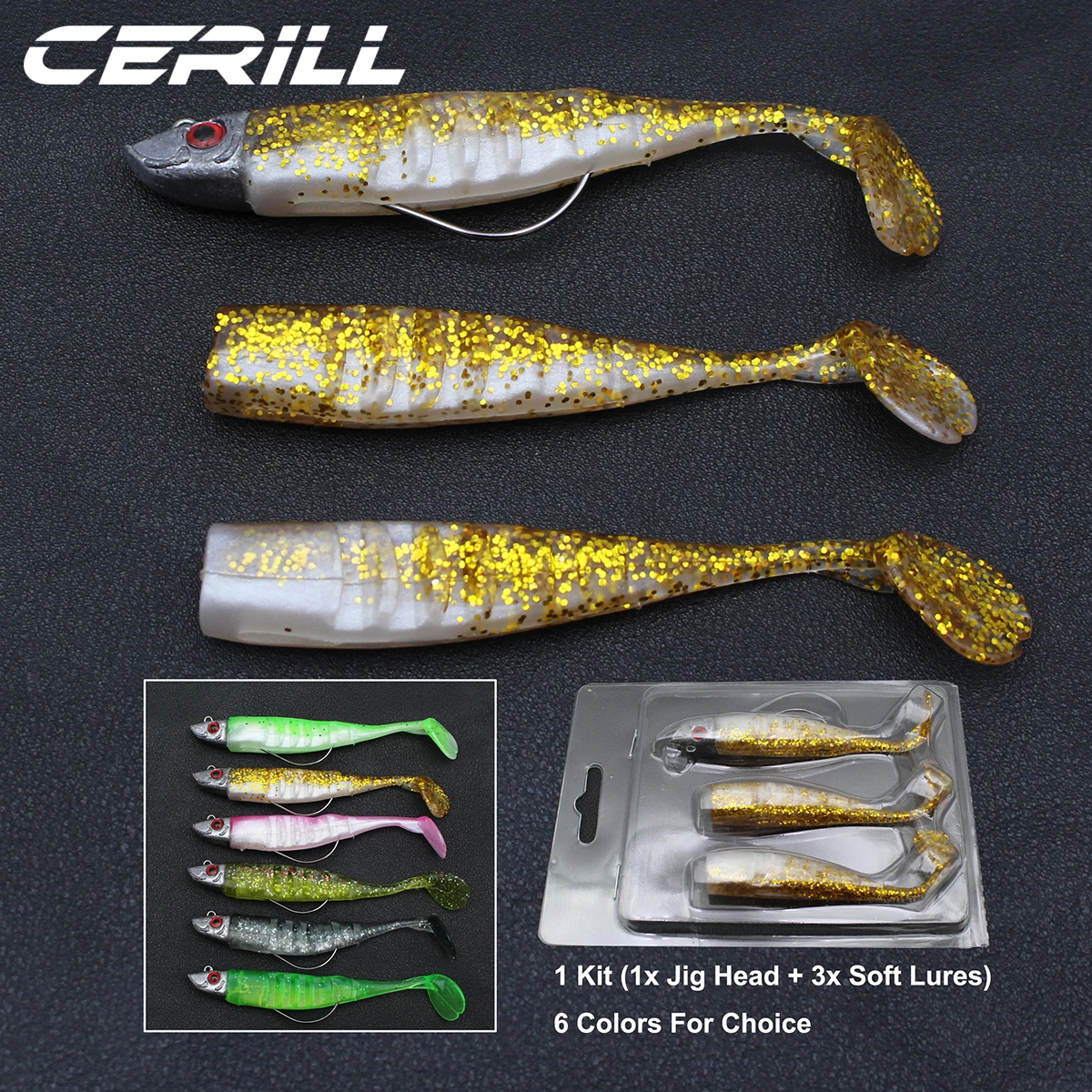 Soft Plastic Tackle Hd Craw Tackle HD 5-Pack Hi-Def Craw Bass