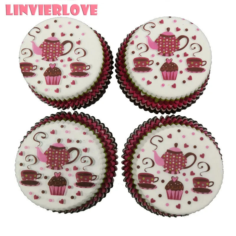 LINVIERLOVE 100 шт сделай сам форма для выпечки кексов красочный поднос подставка яиц